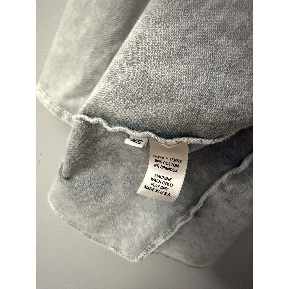 Testimony Los Angeles Cardigan Sweatshirt Gray Acid Wash French Terry Size XS - Picture 6 of 7